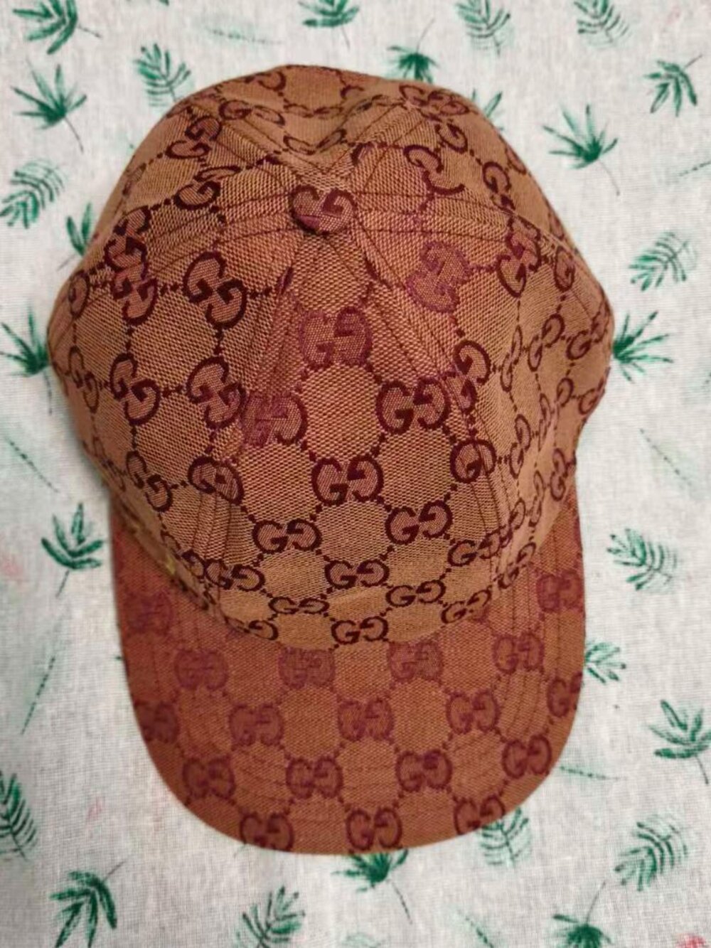 Gucci Brown GG Canvas Baseball Cap Adjustable Back Strap Hat Unisex